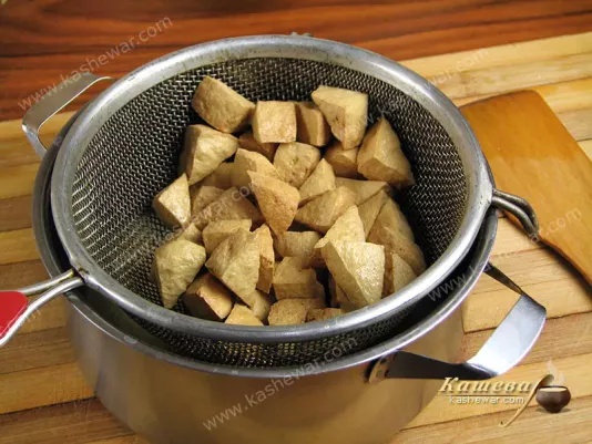 Як злити олію з сиру тофу