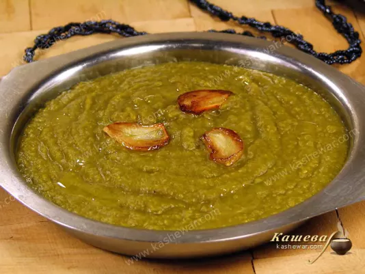 Soup with red lentils and garlic chips – recipe with photo, indian cuisine