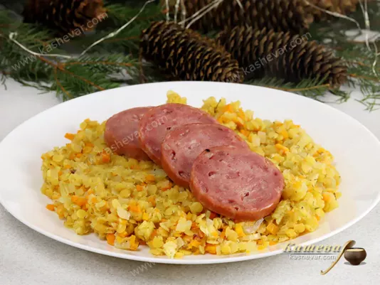 Свиняча ковбаса з сочевицею – рецепт з фото, італійська кухня.