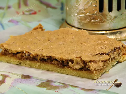 Тонке тістечко з горіхами - рецепт з фото, кондитерський виріб