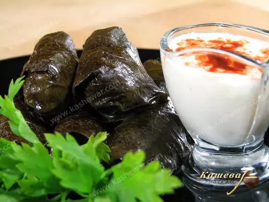 Turkish stuffed grape leaves dolma - recipe with photo, Turkish cuisine