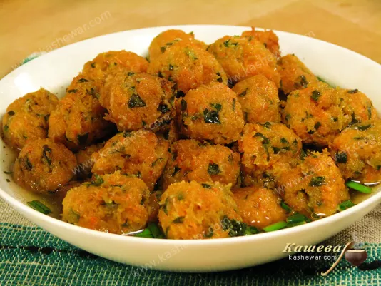 Vegetarian meatballs - recipe with photo, Chinese cuisine