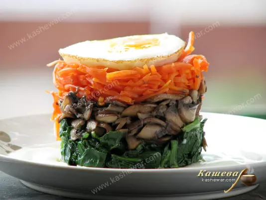 Яйця зі шпинатом – рецепт з фото, китайська кухня