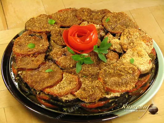 Запіканка з баклажанів та помідорів – рецепт з фото, українська кухня
