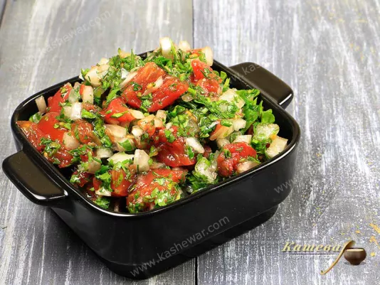 Зимовий салат до шашлику – рецепт з фото, азербайджанська кухня