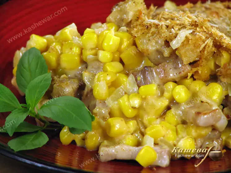 American corn casserole - recipe with photo, American cuisine