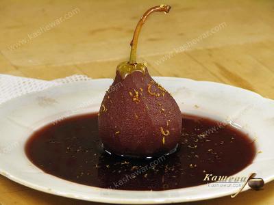 Pear in red wine – recipe ingredient