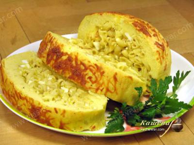 Картофельный рулет с макаронами – рецепт с фото, молдавская кухня