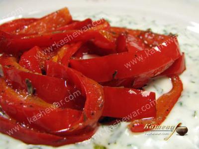 Сладкий красный перец с йогуртом – рецепт с фото, турецкая кухня