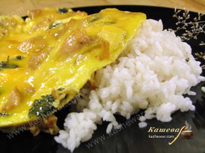 Оякодон – рис с яйцом и курицей 