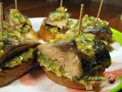 Пинчос с сардинами – рецепт с фото, испанская кухня