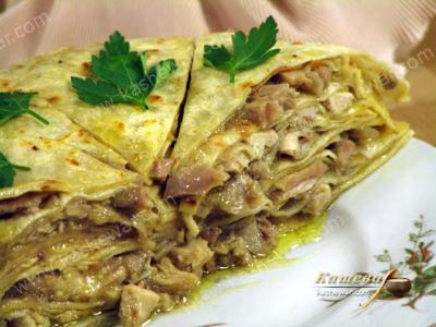 Блины из теста варха с курятиной – рецепт с фото, марокканская кухня