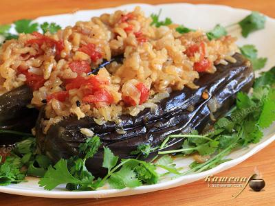 Eggplant with Rice and Tomatoes