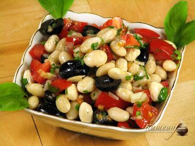 Bean Salad – recipe with photo, greek cuisine