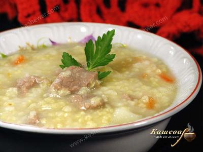 Густой суп с пшеном – рецепт с фото, узбекская кухня