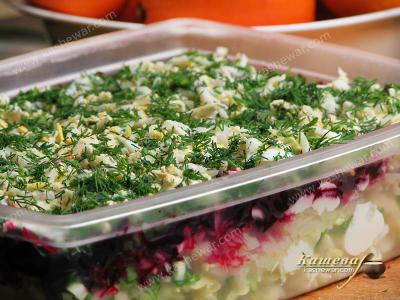 Salad "Cabbage under a Coat" – recipe with photo, salads
