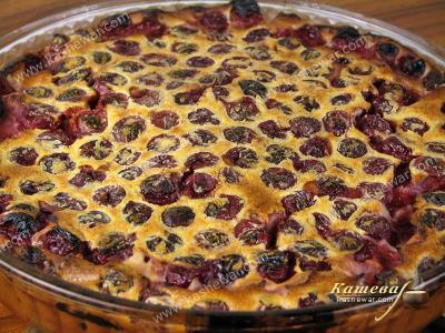 Cherry Clafoutis – recipe with photo, french cuisine