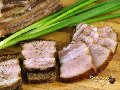 Smoked bacon – recipe with photo, Ukrainian cuisine