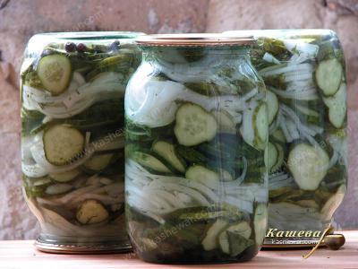 Nezhinsky cucumber salad – recipe with photo, food preservation for the winter