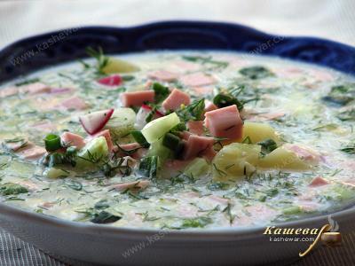 Окрошка на сыворотке – рецепт с фото, супы