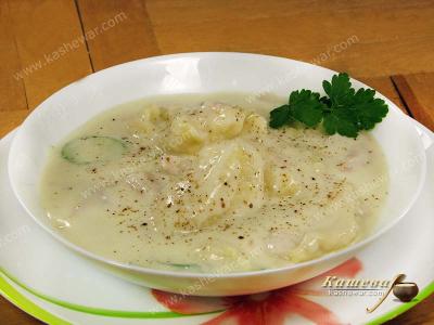 Thick Fish Soup with Dumplings – recipe with photo, german cuisine