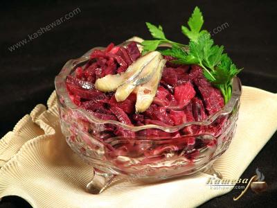 Beet Salad with Herring – recipe with photo, belarusian cuisine