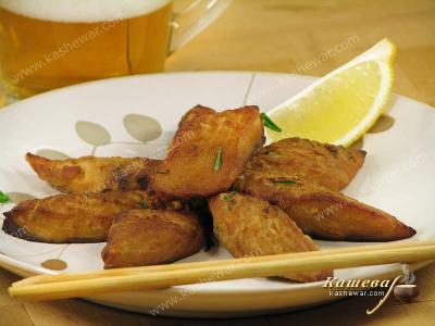 Mackerel Fried with Spices (Saba tatsuta-age)