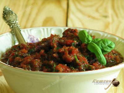 Соус из помидоров, сладкого перца и зелени – рецепт с фото, блюда для сыроедов