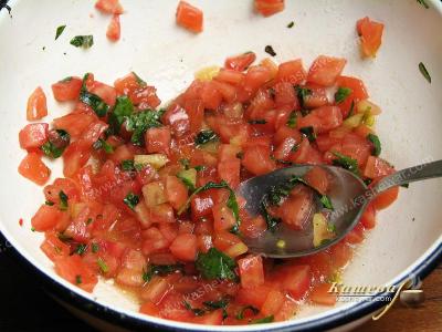 Tomatoes for bruschetta