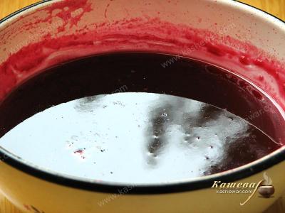 Cooked red currant jam