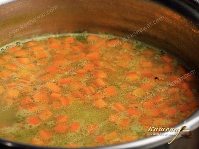 Carrots in soup
