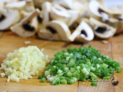 Green onions and ginger