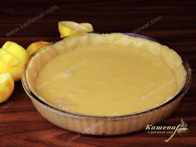 Lemon pie before baking