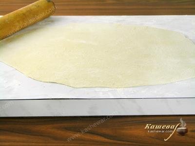 Roll the dough very thinly