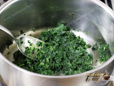 Boiled spinach