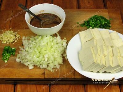 подготовка тофу к тушению