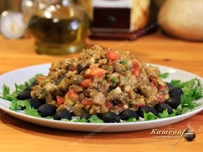 Baked eggplant appetizer – recipe with photo, Greek cuisine