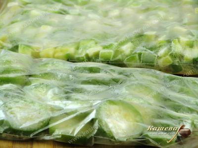 Frozen zucchini