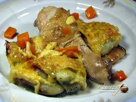 Курица запеченая с клецками и сыром – рецепт с фото, британская кухня