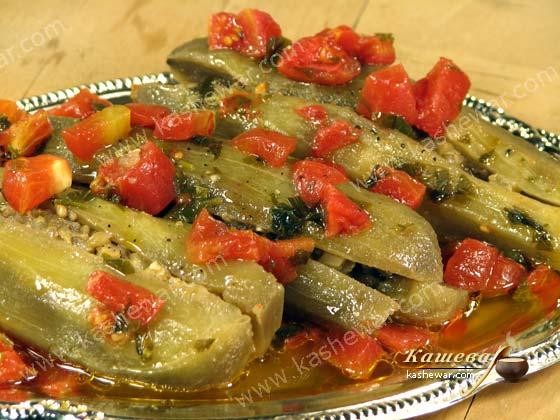 Баклажаны с чесноком – рецепт с фото, армянская кухня