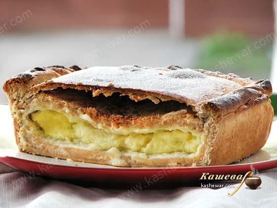 Пирог с начинкой из манки – рецепт с фото, греческая кухня