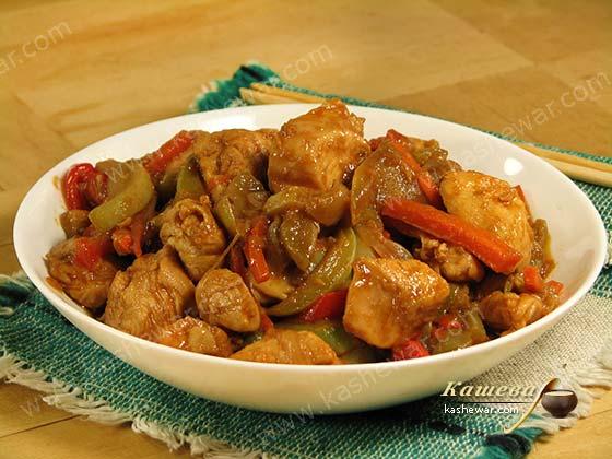 Курица терияки с овощами – рецепт с фото, японская кухня