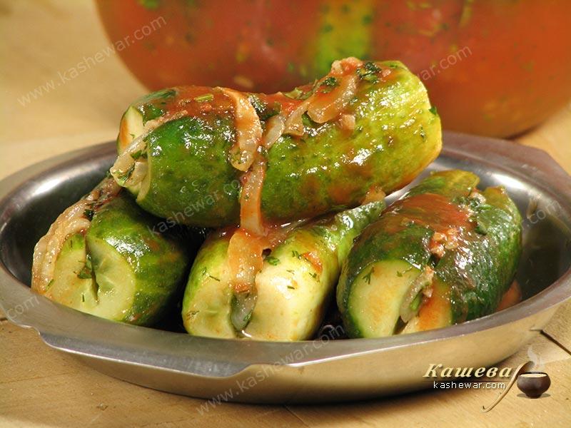 Quick Salted Cucumbers – recipe with photo, Uzbek cuisine