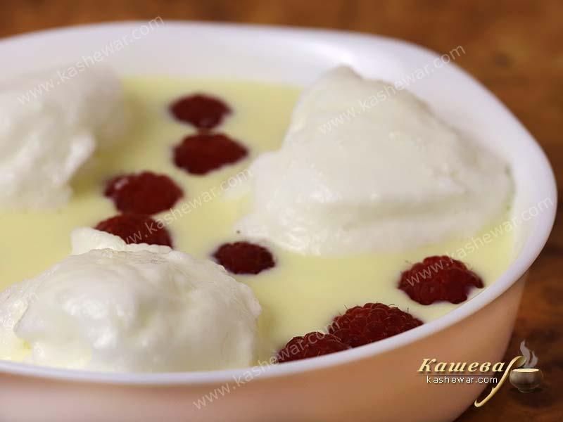 Dessert "Floating Island" – recipe with photo, french cuisine