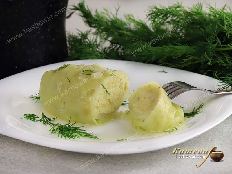 Cabbage Rolls with Fish
