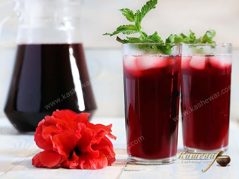 Iced Hibiscus Tea – recipe with photo, drinks