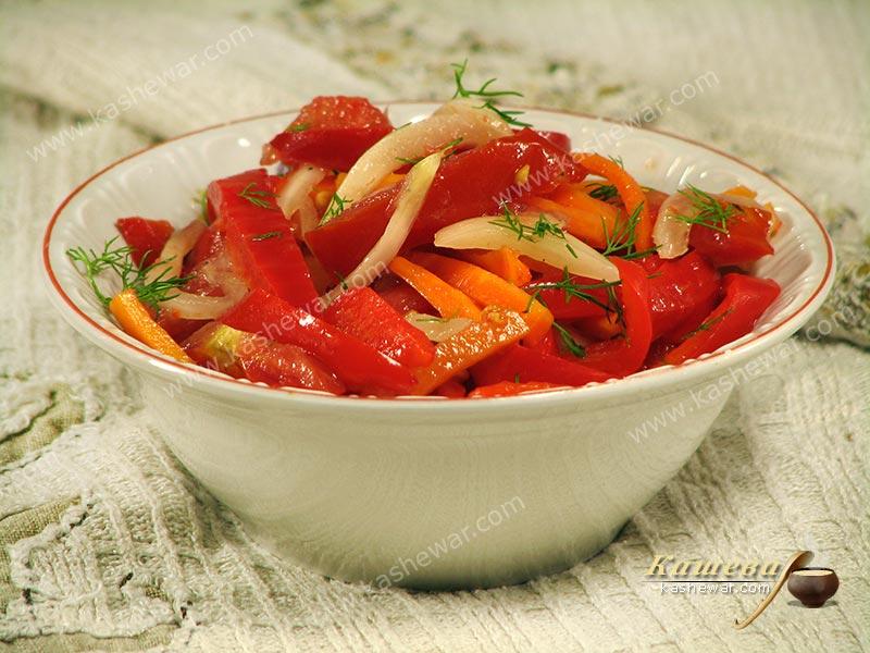Консервированный салат из овощей – рецепт с фото, молдавская кухня