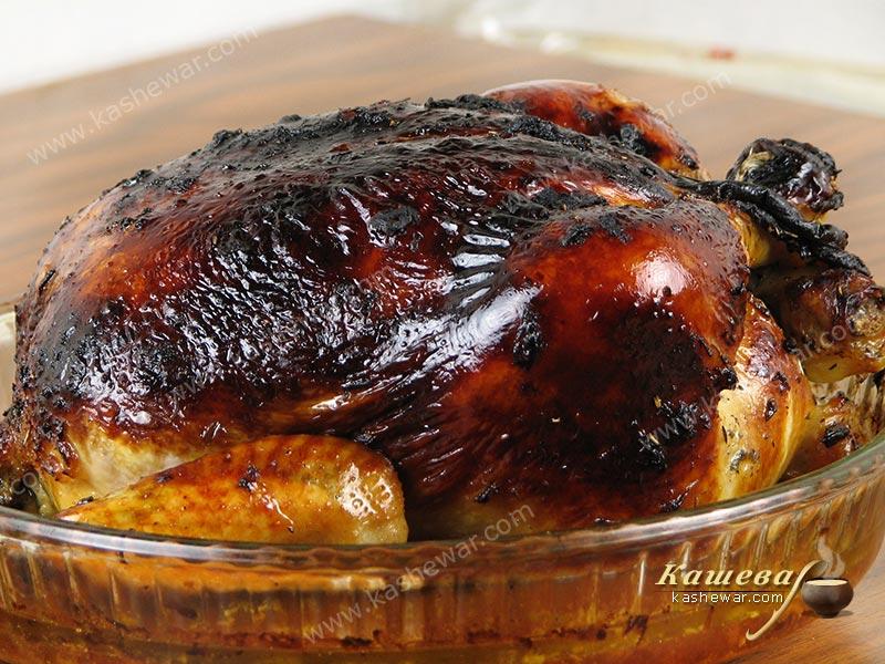 Запеченная курица в пряном маринаде – рецепт с фото, американское блюдо