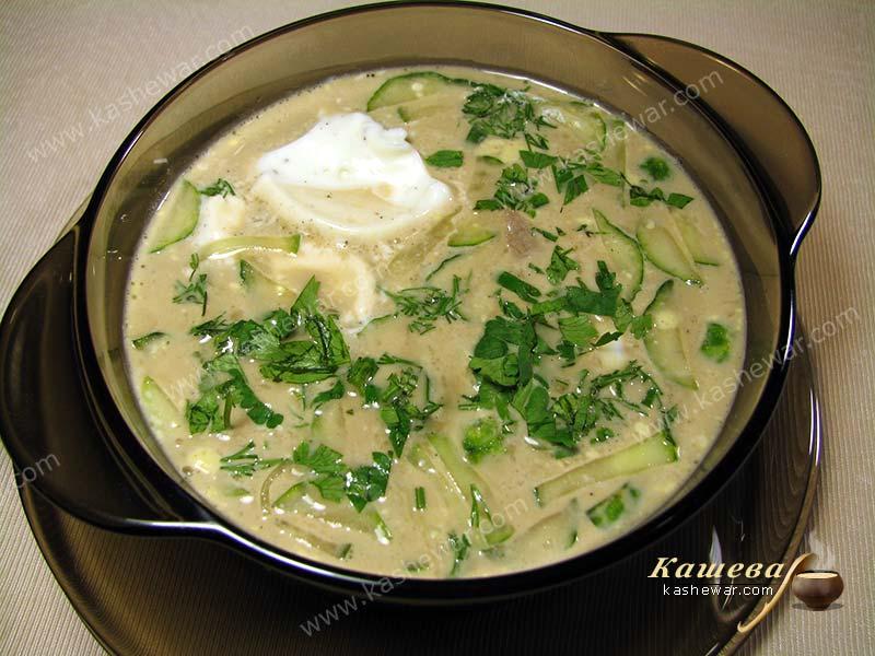 Cold Soup on Bread Kvass (Okroshka) – recipe with photo, Russian cuisine