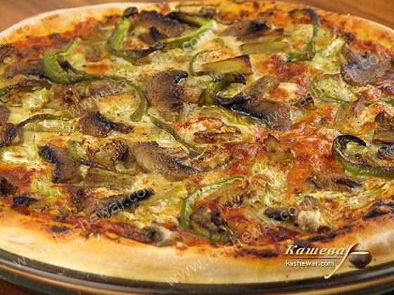 Пицца с баклажанами и грибами – рецепт с фото, итальянская кухня